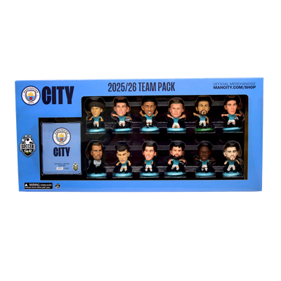 Manchester City SoccerStarz Mini Action Figure 25/26 Team Pack